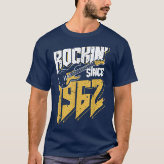 Camiseta Rockin' Desde 1962 Vintage Rock Music Fan 60th Bir