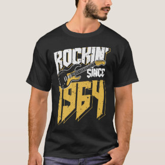 Camiseta Rockin' desde 1964 Vintage Rock Music Fan 58th Bir