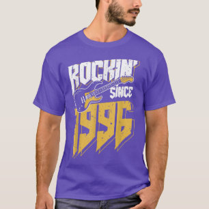 Camiseta Rockin' Desde 1996 Vintage Rock Music Fan 26th Bir