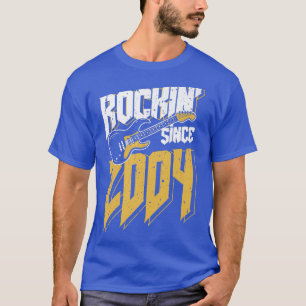Camiseta Rockin' Desde 2004 Vintage Rock Music Fan 18th Bir