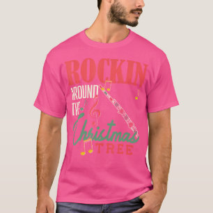 Camiseta Rockin Em Torno Da Árvore De Natal