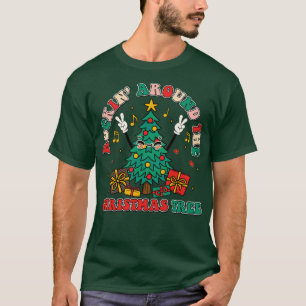 Camiseta rockin em volta da árvore de natal