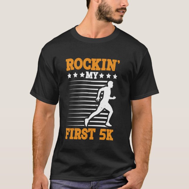 Camiseta Rockin' My First 5k - (Frente)