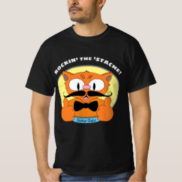 Camiseta Rockin' o Bigode! Señor Gato™ Gato de Bigode