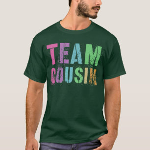 Camiseta Rockin TEAM COUSIN Engraçado Avó Avô Reeduca
