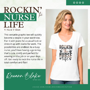 Camiseta Rockin the Nurse Life