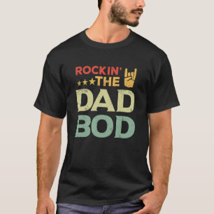 Camiseta Rockin' The Pai Bod Engraçado Retro for Legal Padr