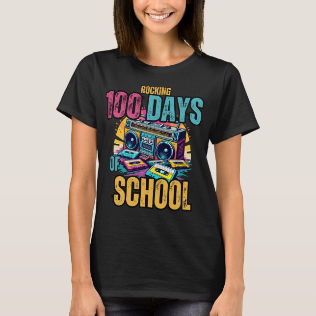 Camiseta Rocking 100 Dias de Escola (Frente)