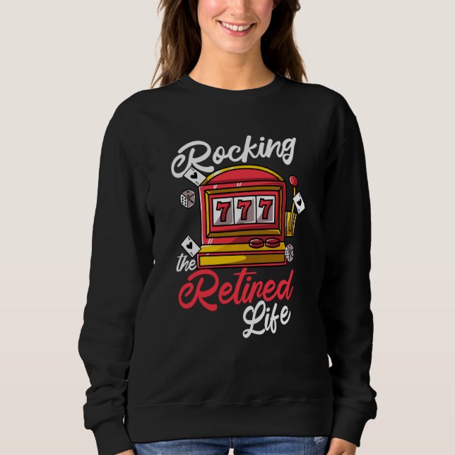 Camiseta Rocking Reitred Life Slot Machine (Frente)