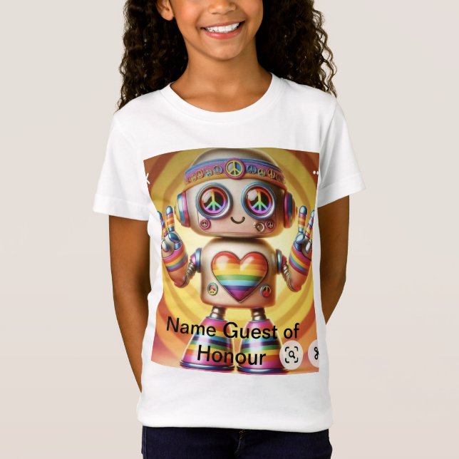 Camiseta Rocking Retro Robot (Frente)