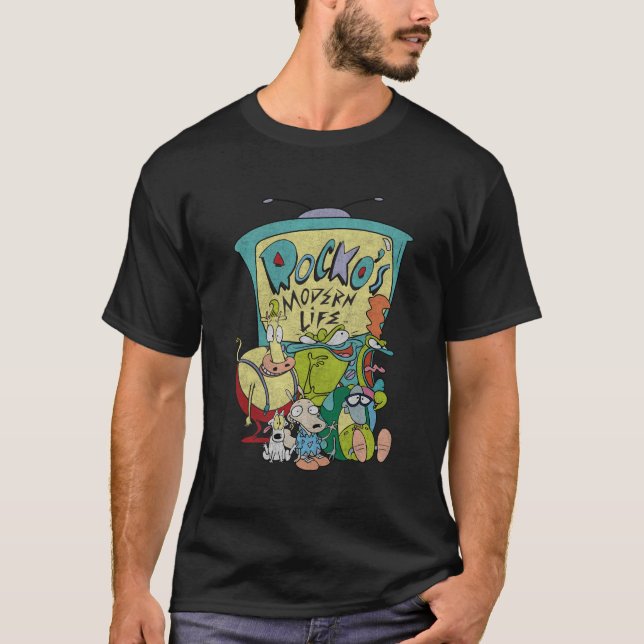 Camiseta Rockos Modern Life Group Shot Crewneck S (Frente)