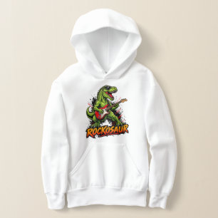 Camiseta Rockosaur Dinossauro Engraçado Tocando Guitarra El