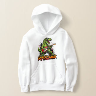 Camiseta Rockosaur Dinossauro Engraçado Tocando Guitarra El