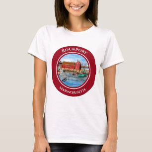 Camiseta Rockport Harbour Massachusetts New England Paintin