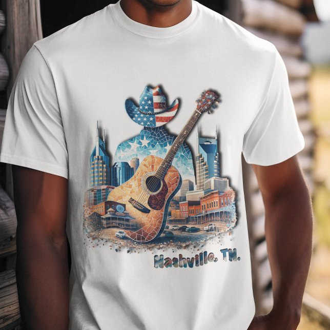 Camiseta Rocks de música de Nashville (Criador carregado)