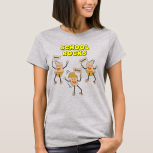 Camiseta Rocks na escola