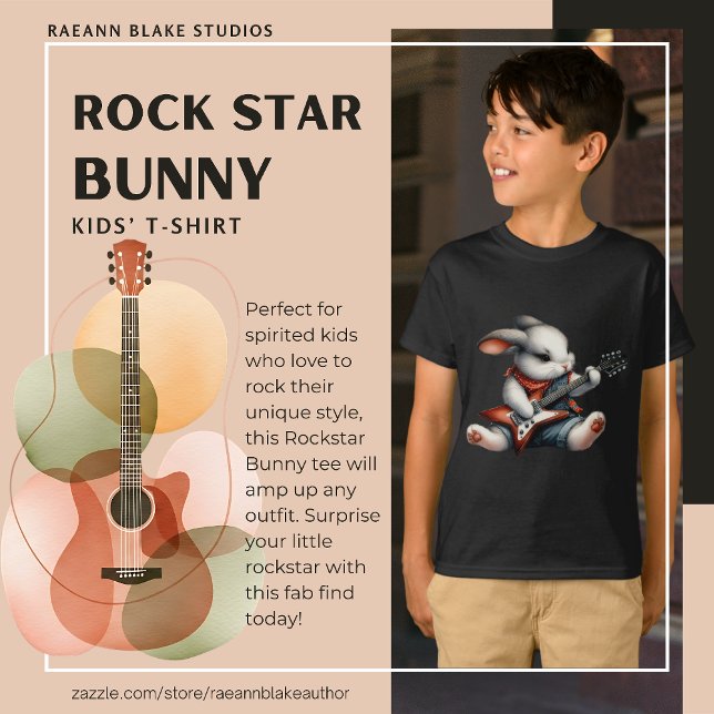 Camiseta Rockstar Bunny Kids (Criador carregado)