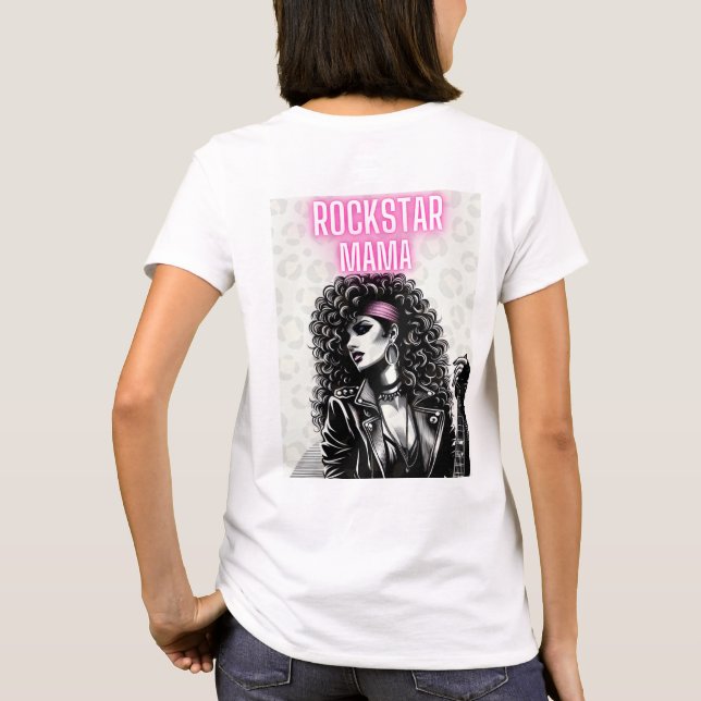 Camiseta Rockstar Mama: Mande Canalizar Sua Deusa Inner Roc (Verso)