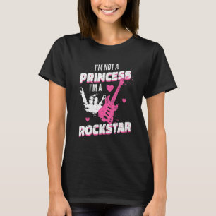 Camiseta Rockstar Princess Pink Roll Eu não sou uma Princes