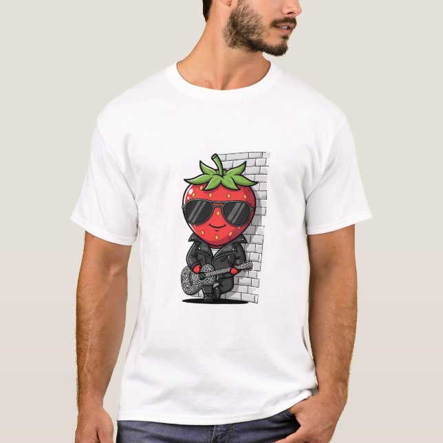 Camiseta Rockstar Strawberry (Frente)