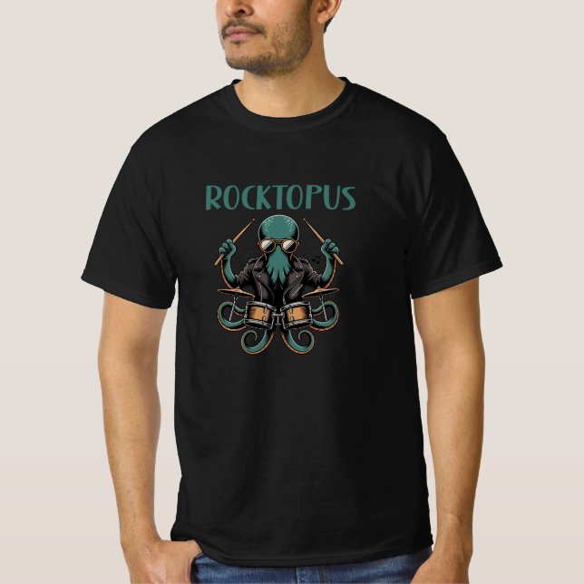 Camiseta Rocktopus Polvo (Frente)
