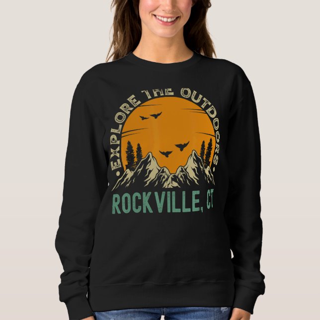 Camiseta Rockville Connecticut Explora O Exterior (Frente)