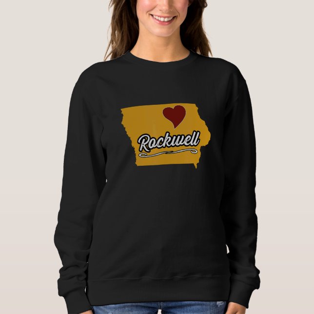 Camiseta ROCKWELL IOWA IA USA  Cute Souvenir Merch  US City (Frente)