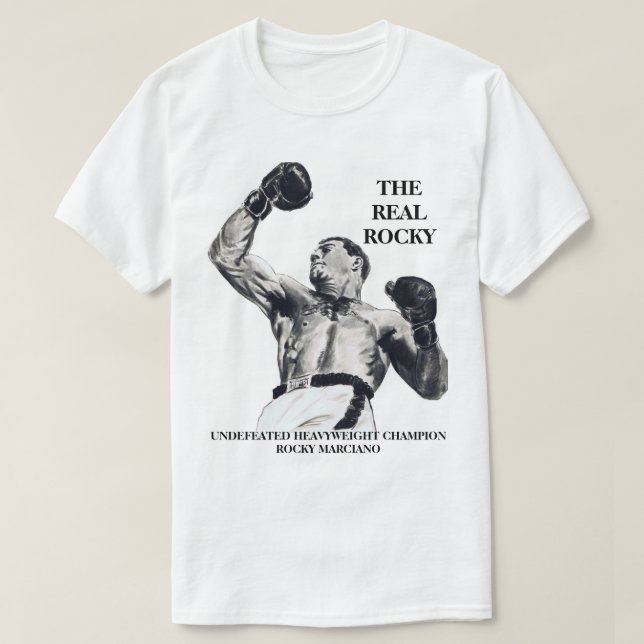 CAMISETA "ROCKY MARCIANO ROCHOSO REAL " (Frente do Design)