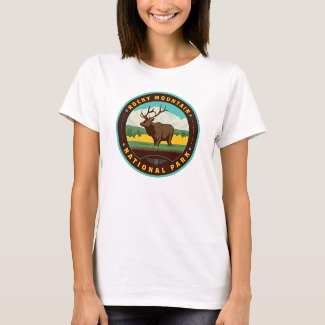 Camiseta Rocky Mountain National Park (Frente)