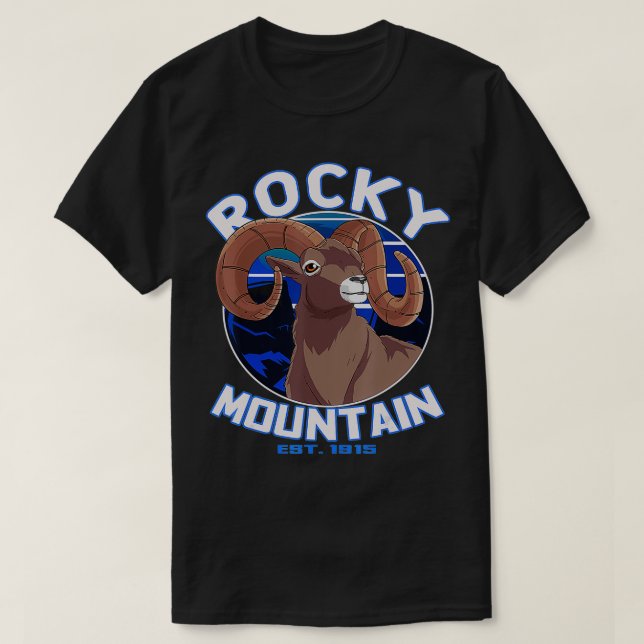 Camiseta Rocky Mountain National Park Bighorn Shea (Frente do Design)