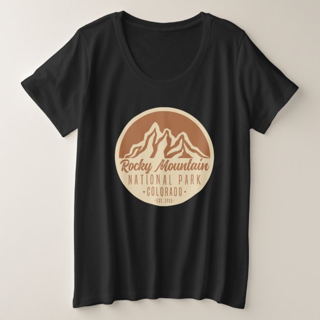 Camiseta Rocky Mountain National Park Colorado (Frente do Design)