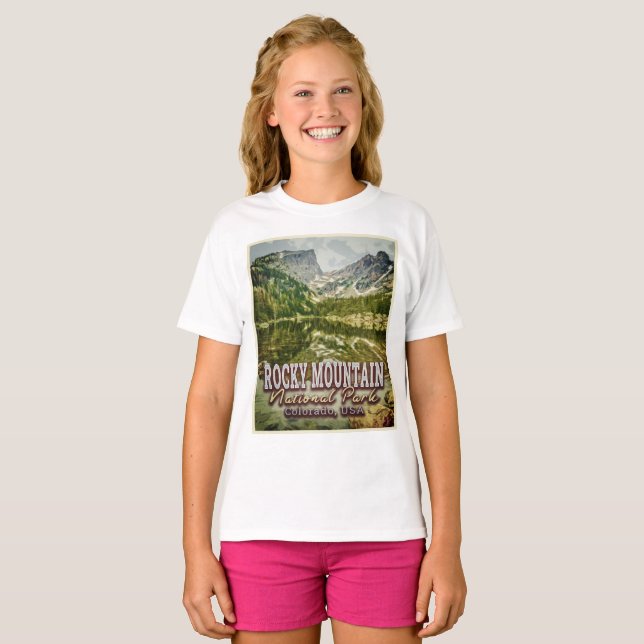 CAMISETA ROCKY MOUNTAIN NATIONAL PARK - COLORADO EUA (Frente Completa)