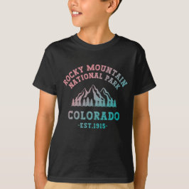 Camiseta Rocky Mountain National Park Colorado EUA Gradient