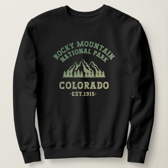 Camiseta Rocky Mountain National Park Colorado EUA Gradient (Frente do Design)