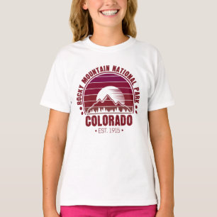 Camiseta Rocky Mountain National Park Colorado Retro