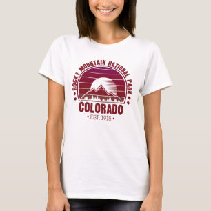 Camiseta Rocky Mountain National Park Colorado Retro