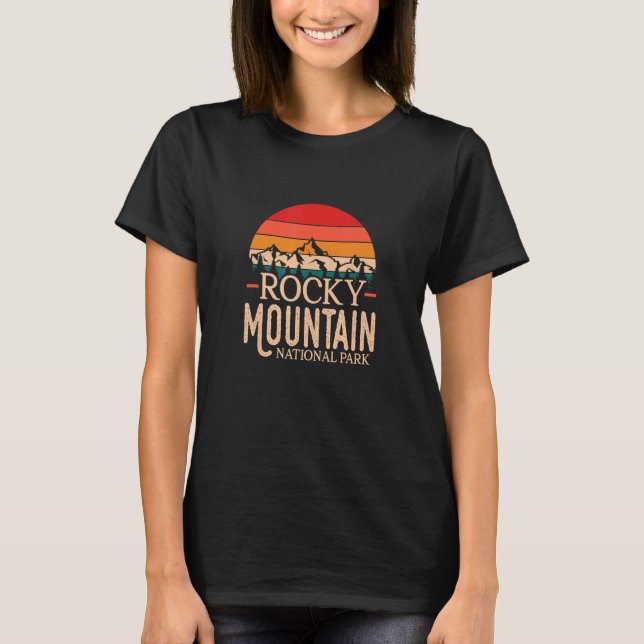 Camiseta Rocky Mountain National Park Colorado Viagem Hikin (Frente)