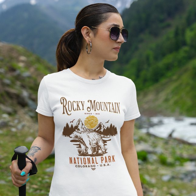 Camiseta Rocky Mountain National Park Fun landscape (Criador carregado)