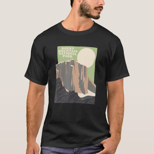 Camiseta Rocky Mountain National Park Peak Estes Park (Frente)