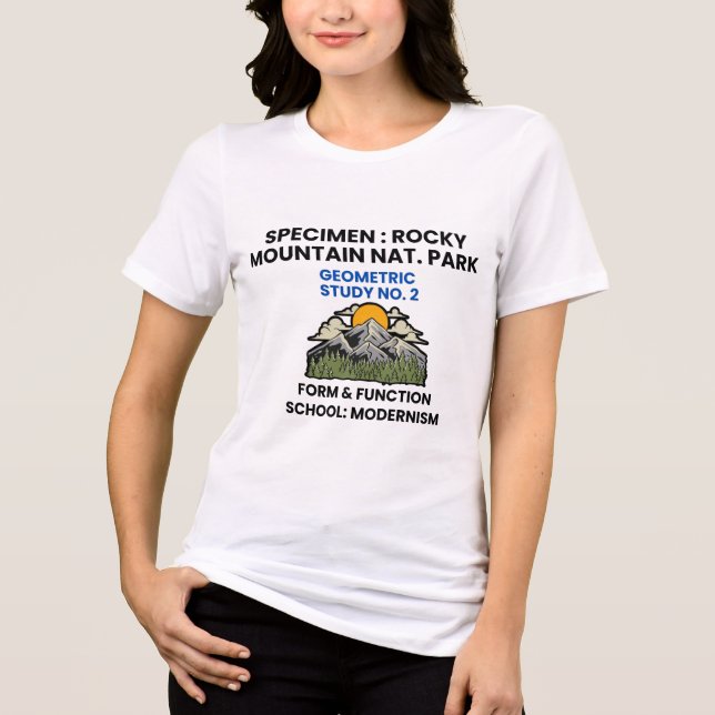 Camiseta Rocky Mountain National Park Retro Specimen (Frente)