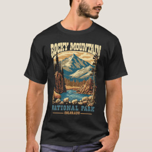Camiseta Rocky Mountain National Park Vintage Classic Poste