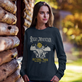 Camiseta Rocky Mountain National Park Vintage landscape