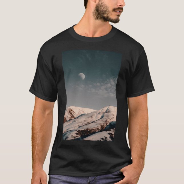 Camiseta Rocky Mountain Snow Under The Moon Active (Frente)