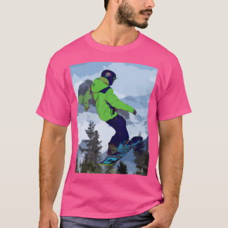 Camiseta Rocky Mountain Snowboarder - Três Irmãs Mountai