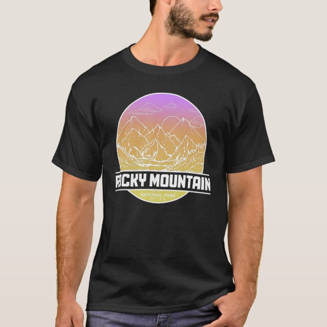 Camiseta Rocky Mountains Colorado National Park Hiking Natu (Frente)