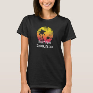 Camiseta Rocky Point Sonora Mexico Palm Tree Sunset