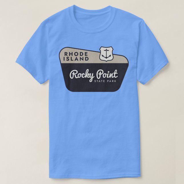 Camiseta Rocky Point State Park Rhode Island - Sinal de boa (Frente do Design)