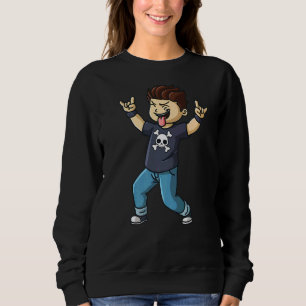 Camiseta Rocky School Boy Music Duro Rock Hand Sinal Fan B