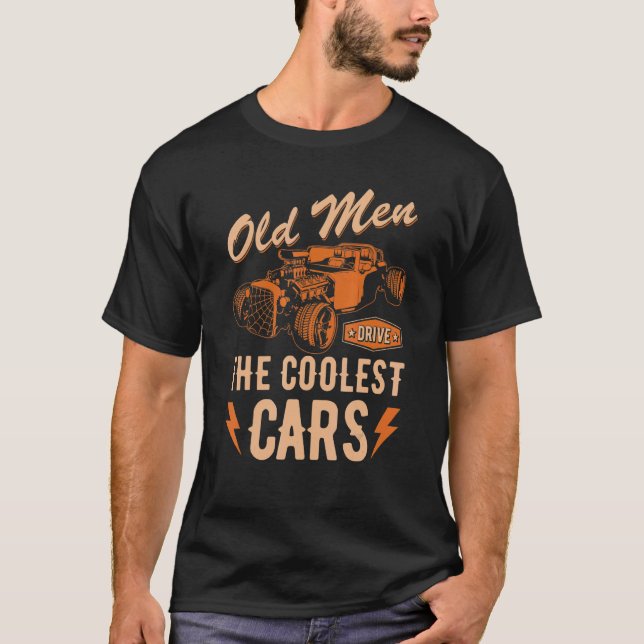 Camiseta Rod Vovô Pai Velho Dirigem Carros Mais Frescos Que (Frente)