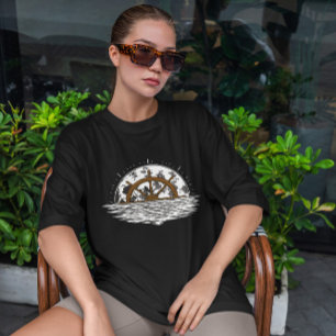 Camiseta Roda de Direção do Navio Moon